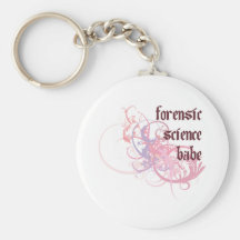 Forensic Science Babe Key Chain