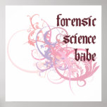 Forensic Science Babe posters