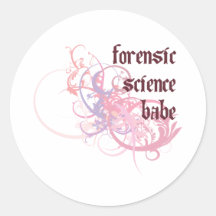Forensic Science Babe Stickers