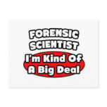 Forensic Scientist ... Big Deal postcards