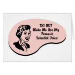 Forensic Scientist Voice cards