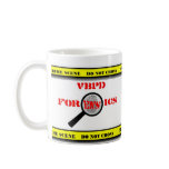 forensics 2, forensics 1 mugs