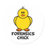 Forensics Chick stickers