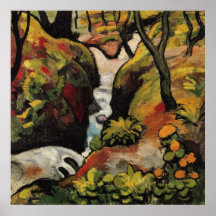 Forest Brook by August Macke Posters