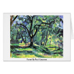 Forest By Paul Cezanne cards