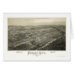 Forest City, PA Panoramic Map - 1889 Greeting Cards