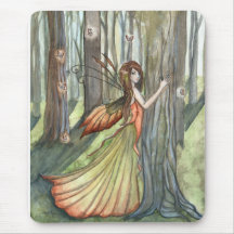 Forest Enchantment Fairy Art Mousepad