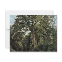 Forest Entrance At Ville D'Avray By Corot Jean-Bap Custom Invite