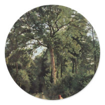 Forest Entrance At Ville D'Avray By Corot Jean-Bap Stickers