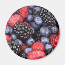 Forest Fruit Background Refrigerator Magnets