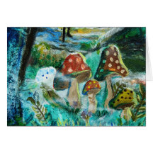 Forest of Life , Heidi's Toadstools Card