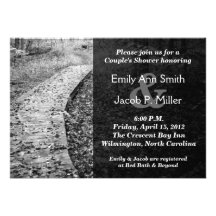Forest Path Couple's Shower Invitations