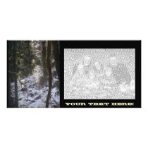 Forest Sun Rays in the Snow #24 Photo Card