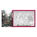 Forest Sun Rays in the Snow #68 Photo Card