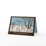 Forest Surprise Blue/Brown Christmas Cards
