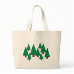 Forest trees canvas bag