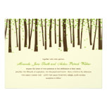Forest Trees Wedding Invitations - Green
