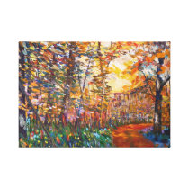 Foret en automne toile tendue sur châssis