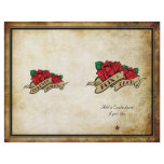 Forever Joined Rose Urban Tattoo Wedding Program flyers