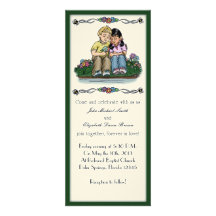 Forever Love Invitation, Blonde/Hispanic Couple