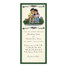 Forever Love Invitation, Hispanic Couple