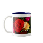 Forever Love Red Yellow Rose mugs