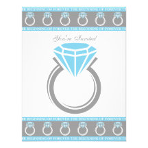 Forever Ring Bridal Shower Custom Announcements