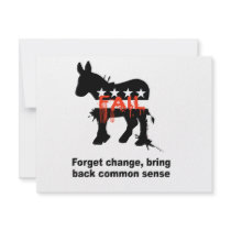 Forget change bring back common sense custom invitation