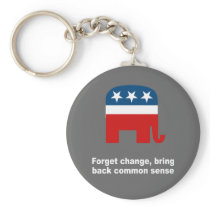 Forget change bring back common sense key chain