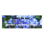 FORGET ME NOT ALZHEIMER'S BOOKMARK