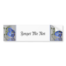 Forget Me Not Bumper Stickers