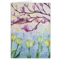 Forget-me-not dance greeting cards