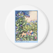 Forget-Me-Not Fairy Refrigerator Magnets