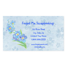 Forget Me Not Scrapbooking Store Business Card