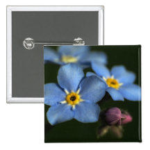 Forget-Me-Nots 3 Button