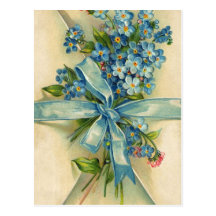 forget-me-nots post card