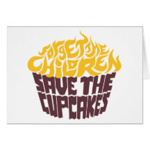 Forget the Children - Gold+Chocolate Greeting Card