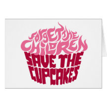 Forget the Children - Pink+Maroon Greeting Cards