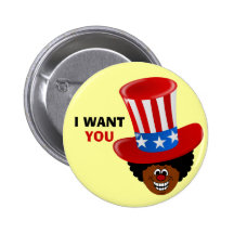 Forget Uncle Sam, Uncle Tim patriotic "I WANT YOU" Buttons