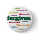 Forgiven Christian button (white)