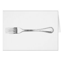 Fork Art Greeting Card