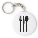 fork knife spoon icon keychains