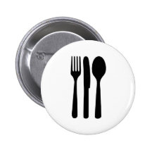 fork knife spoon icon pin