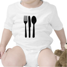 fork knife spoon icon t-shirts