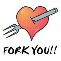 fork you acrylic cut out
