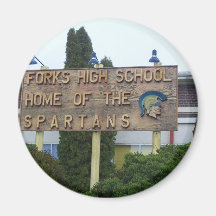 Forks High School, Home of the Spartans Refrigerator Magnets