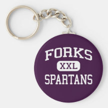 Forks - Spartans - High School - Forks Washington Keychains