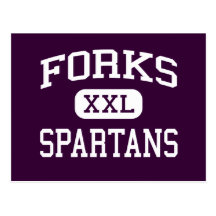 Forks - Spartans - High School - Forks Washington Postcard