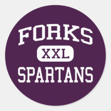 Forks - Spartans - High School - Forks Washington Sticker