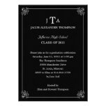 Formal Affair Graduation Party Invitation - Black